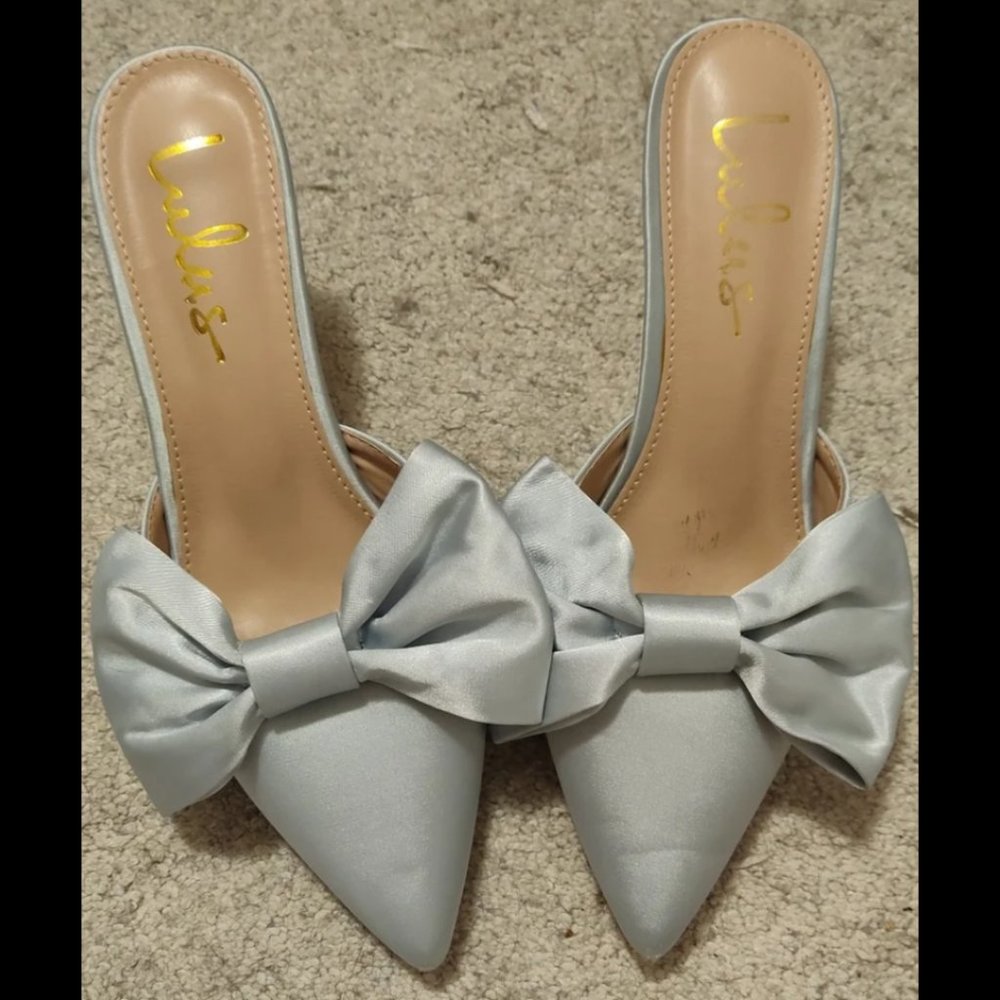 Bow Satin Mules from Lulus